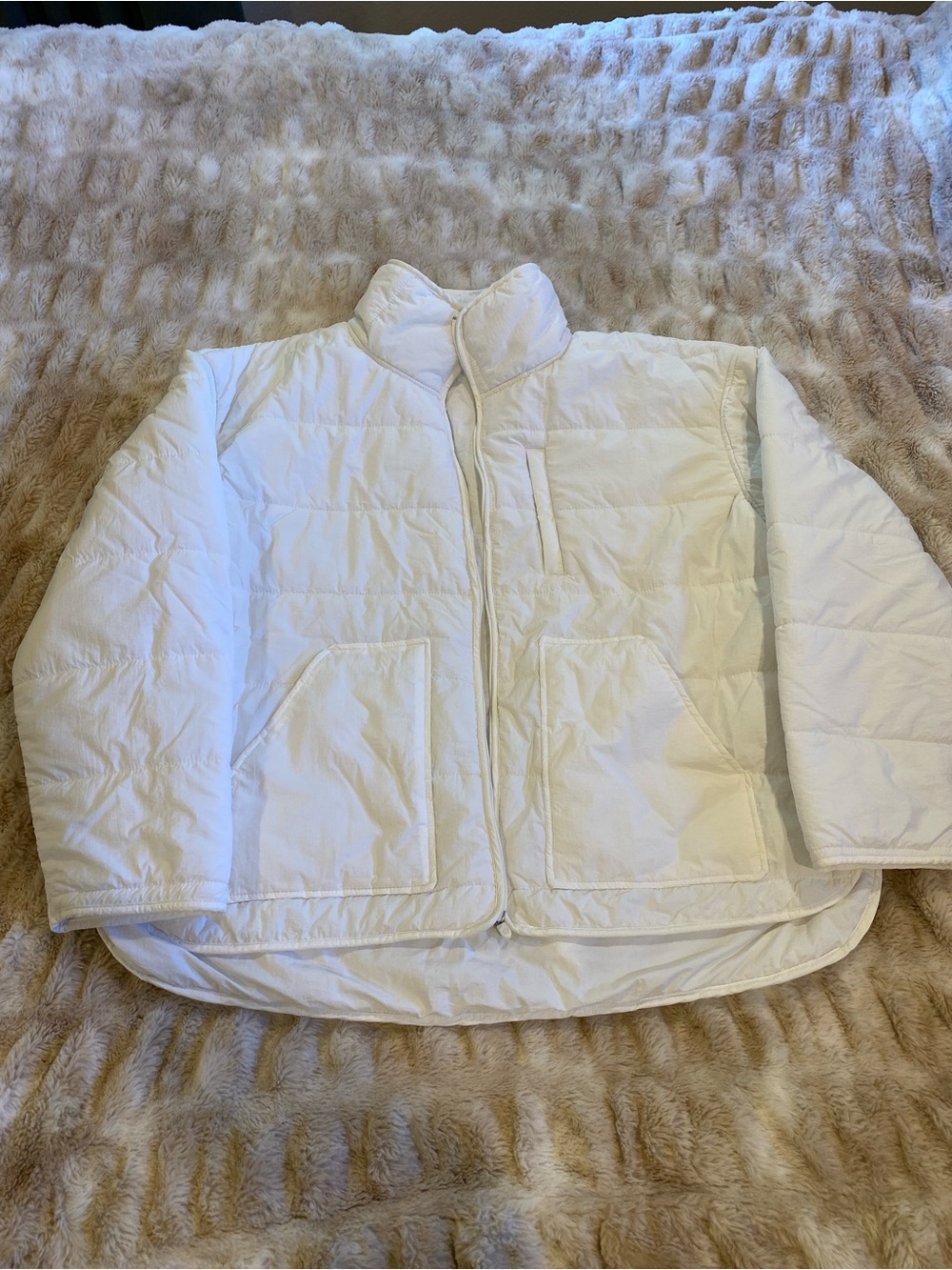 White Zella Puffer Jacket